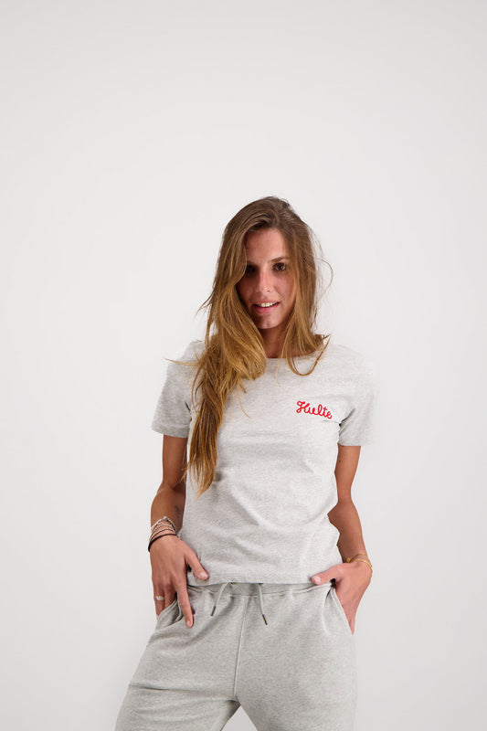 T-SHIRT FEMME SCRIPT GREY