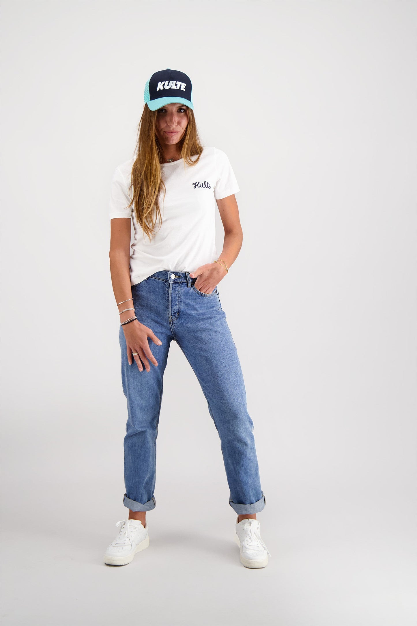 T-SHIRT FEMME SCRIPT WHITE