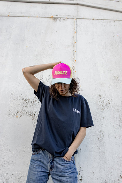 T-SHIRT CORPO SCRIPT NAVY