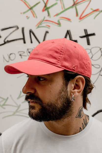 CASQUETTE BASEBALL STRAWBERRY STONE WASH
