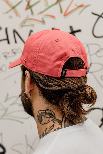 CASQUETTE BASEBALL STRAWBERRY STONE WASH