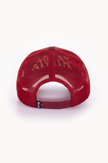 CASQUETTE SCRIPT BURGUNDY