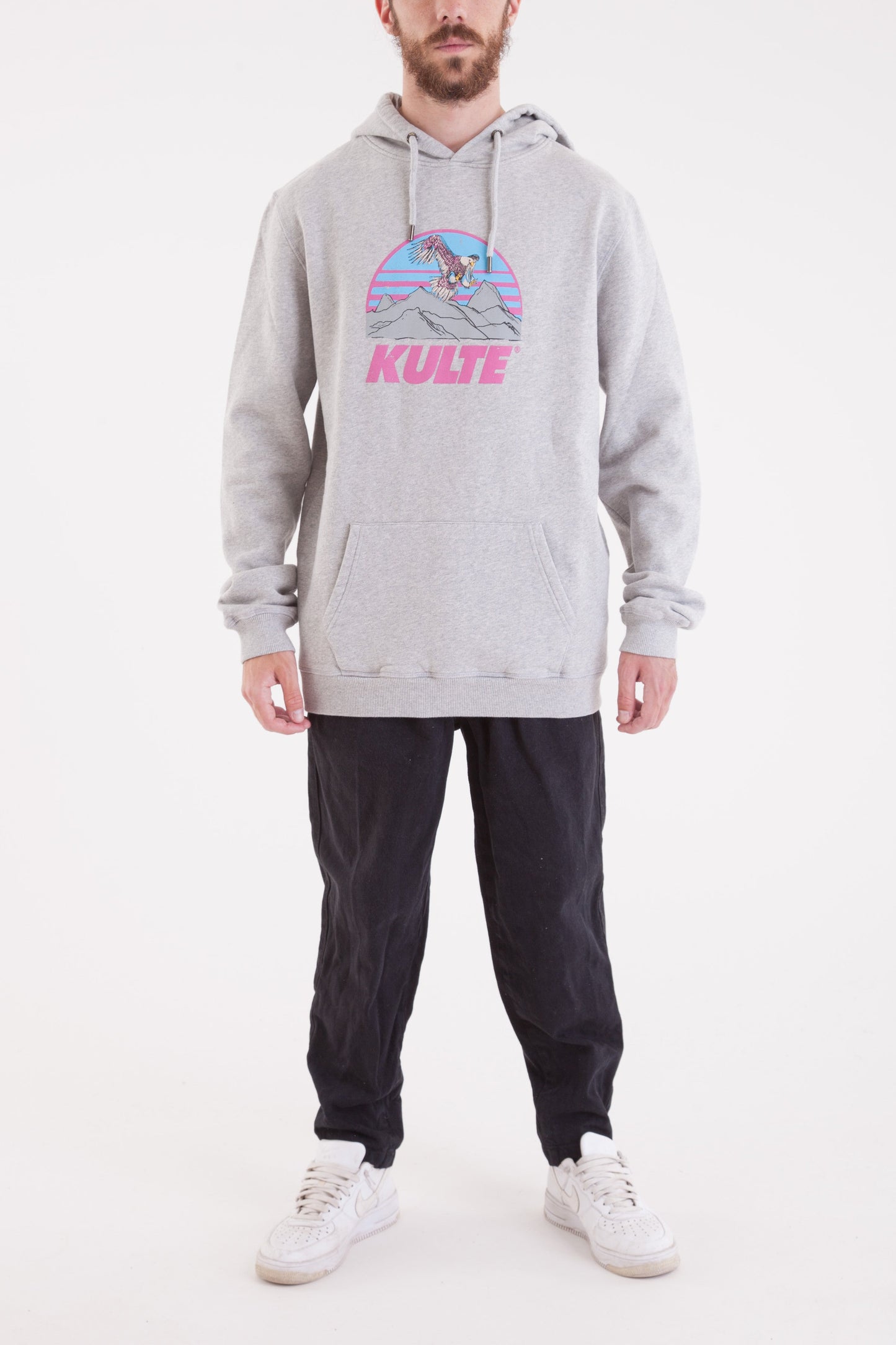 HOODIE EAGLE GREY