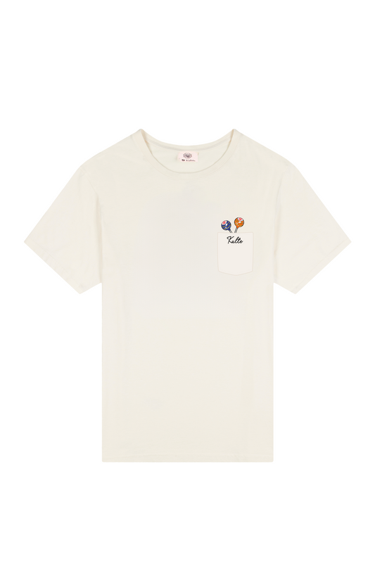T-SHIRT ENFANT POKET CHUPA OFF WHITE