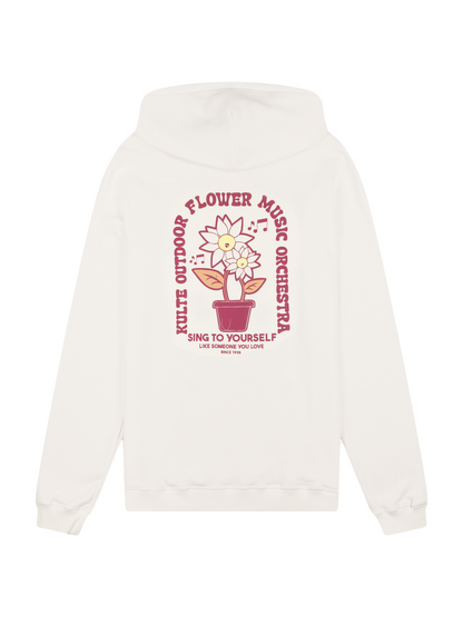 HOODIE FLOWER OFF WHITE