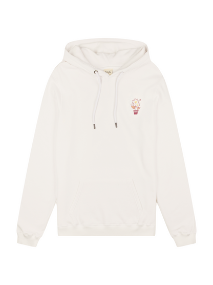HOODIE FLOWER OFF WHITE