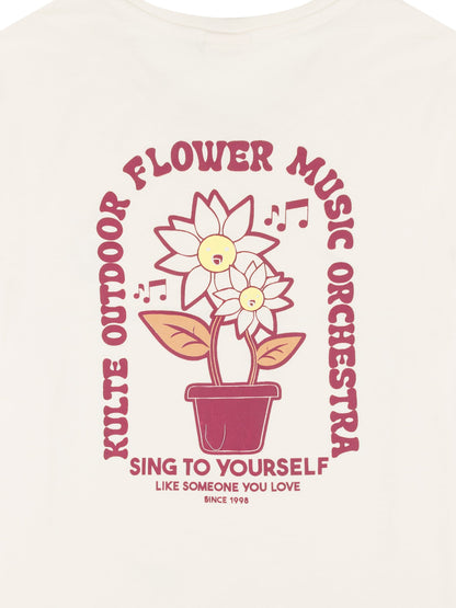 TEE SHIRT FLOWER OFF WHITE
