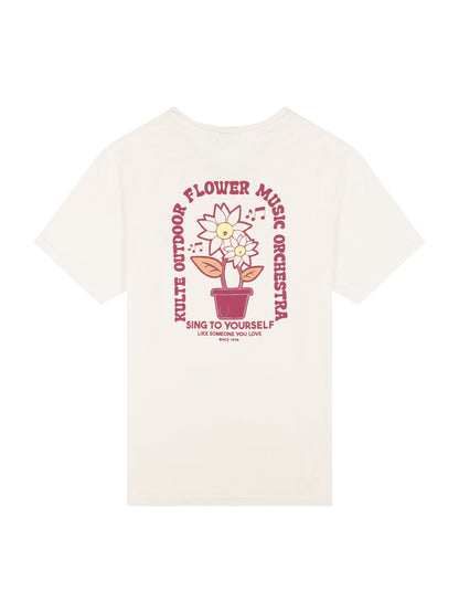 TEE SHIRT FLOWER OFF WHITE