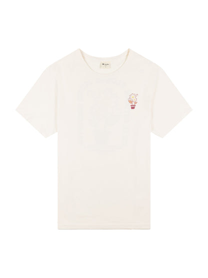 TEE SHIRT FLOWER OFF WHITE
