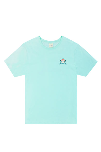 T-SHIRT SUNSET SQUARE MINT