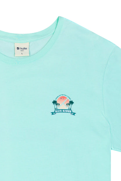T-SHIRT SUNSET SQUARE MINT