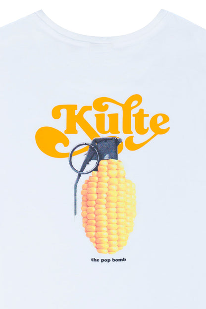 T-SHIRT POPCORN BLANC