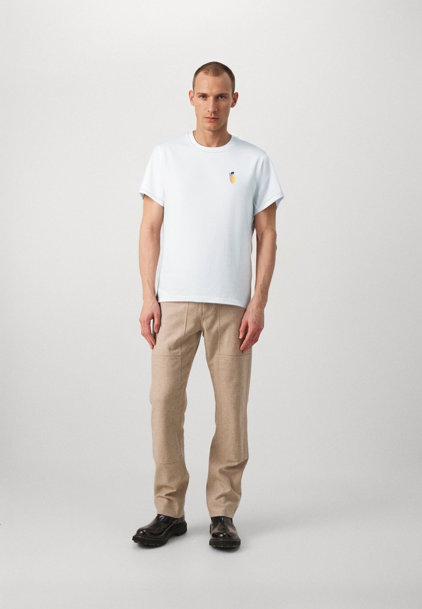 T-SHIRT POPCORN BLANC