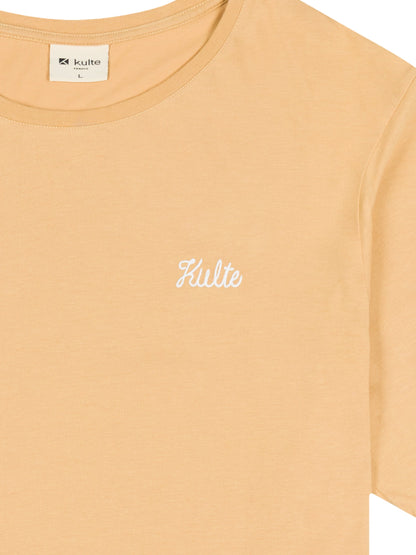 BEIGE SCRIPT T-SHIRT