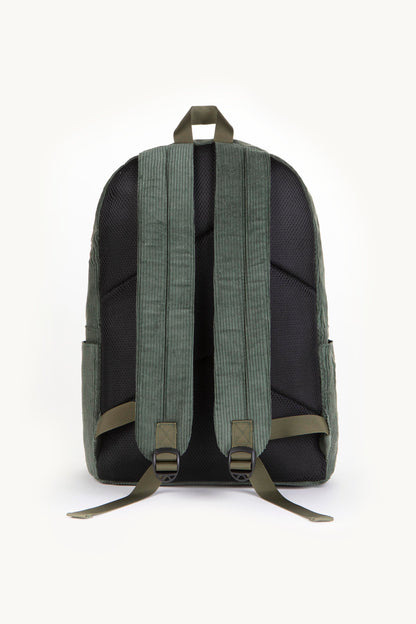 KHAKI VELVET BACKPACK