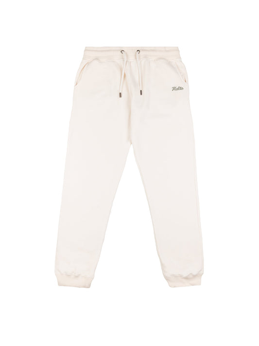 JOG PANT SCRIPT OFF WHITE