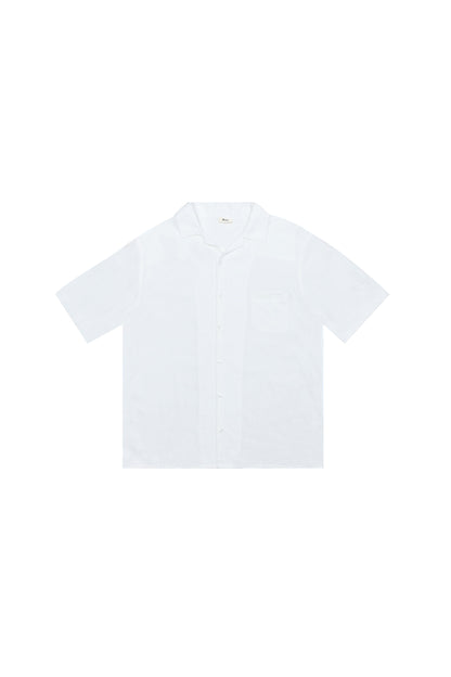 CHEMISE MANCHES COURTES LIN OFF WHITE